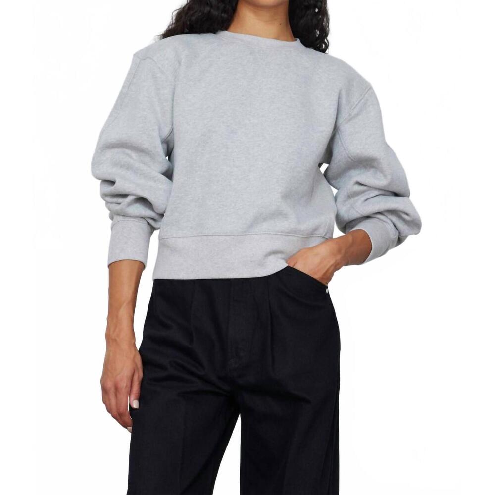 NEW RUADH jura crewneck sweatshirt in heather grey